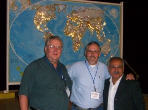 Board members Steve Miller and Ricardo Ayala with Geoff Hartt at NAB Triennial.